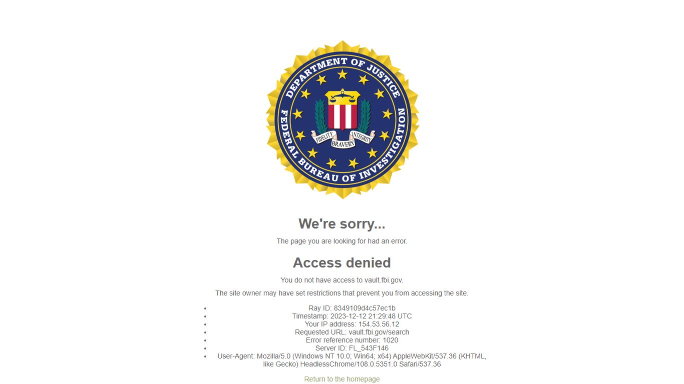FBI Records: The Vault